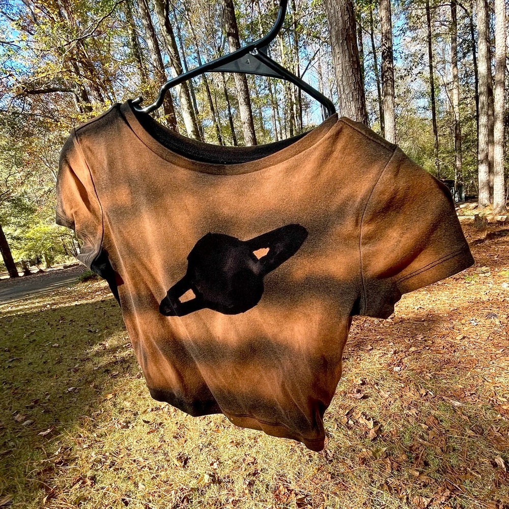 Handmade Bleach Dyed Shirt Size Small